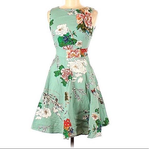 Owin vintage women’s floral dress medium - Picture 3 of 6